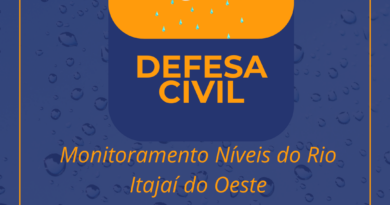 Defesa Civil – Acompanhe o monitoramento do Rio Itajaí do Oeste